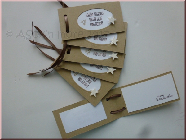 Geschenkanhänger Weihnachten 6er Pack